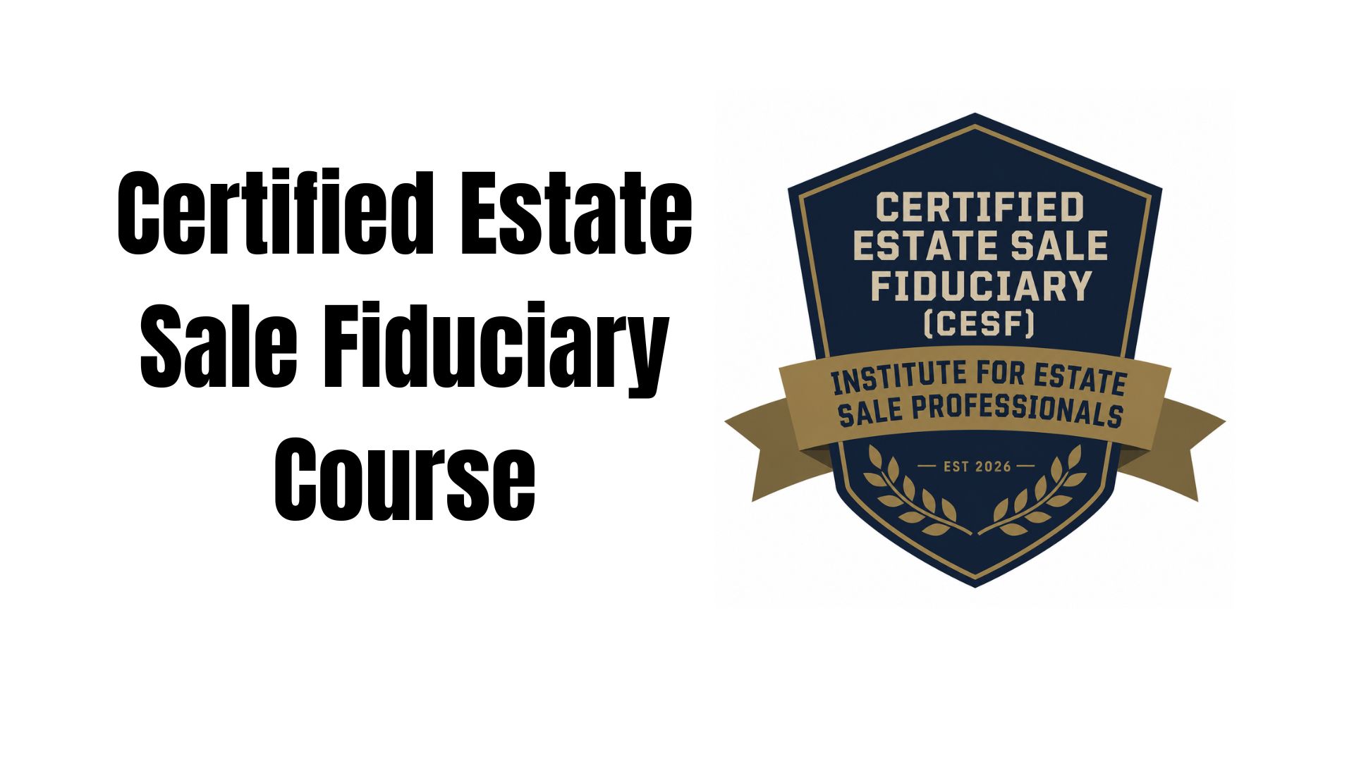 Certified Estate Sale Fiduciary